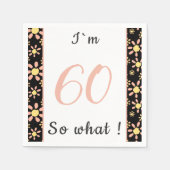 Serviette En Papier 60e anniversaire Funny I'm 60 (Devant)