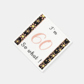 Serviette En Papier 60e anniversaire Funny I'm 60 (Coin)