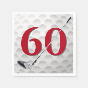 Serviette En Papier 60e anniversaire Golf Club Napkins
