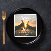 Serviette En Papier 60e anniversaire pour les gars encourage la bière