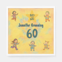 60e anniversaire Retro né dans les années 60 Hippy