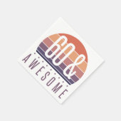 Serviette En Papier 60e anniversaire Retro Sunset (Coin)