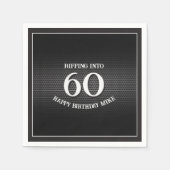 Serviette En Papier 60e anniversaire Rockstar Guitar Amp Conférencier (Devant)