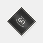 Serviette En Papier 60e anniversaire Rockstar Guitar Amp Conférencier (Coin)