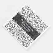 Serviette En Papier 60e Birthday Number (Coin)