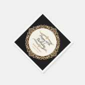 Serviette En Papier 60e Fête d'anniversaire joyeuse Décor (Coin)