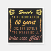 Serviette En Papier 60e Humour masculin (Devant)