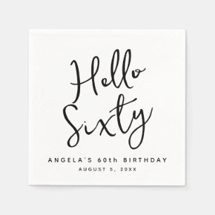 Serviette En Papier 60e partie décoration de papier, élégante calligra