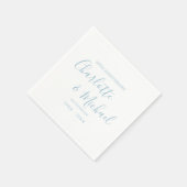 Serviette En Papier 60ème Mariage Diamond Anniversaire Élégant Script (Coin)