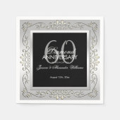 Serviette En Papier 60th Wedding Anniversary (Devant)