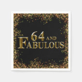 Serviette En Papier 64e anniversaire  (Devant)