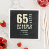 Serviette En Papier 65 ans d'être génial - 65e anniversaire (En situation)