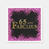 Serviette En Papier 65e anniversaire  (Devant)