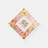 Serviette En Papier 65e anniversaire Cosmos Floral Garden (Coin)