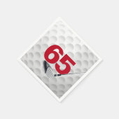 Serviette En Papier 65e anniversaire Golf Ball (Coin)