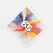 Serviette En Papier 65e anniversaire Paint Blast (Coin)