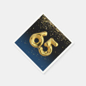 Serviette En Papier 65e Gold Party Balloons et serviettes Confetti (Coin)