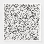 Serviette En Papier 65th Age Random Number Pattern Black/White (Devant)
