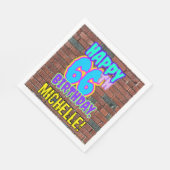 Serviette En Papier 66e anniversaire ~ Amusant, Graffiti urbain inspir (Coin)