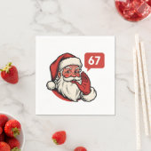 Serviette En Papier 67 Christmas Merry Six Seven Brainrot Santa Claus (En situation)