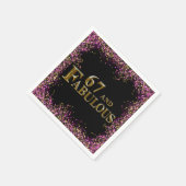 Serviette En Papier 67e anniversaire  (Coin)