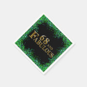 Serviette En Papier 68e anniversaire  (Coin)