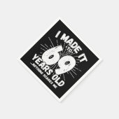 Serviette En Papier 69 Ans Mème sarcastique vieux drôle 69ème annivers (Coin)