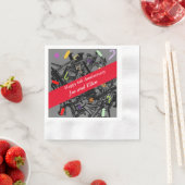 Serviette En Papier 6e anniversaire Mariage, ongles et bonbons (En situation)