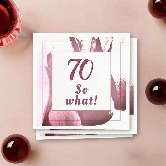 Serviette En Papier 70 alors Quel Abstrait Tulip Flower 70e anniversai