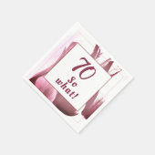 Serviette En Papier 70 alors Quel Abstrait Tulip Flower 70e anniversai (Coin)