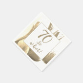 Serviette En Papier 70 Alors quelle Tulipe d'or Motivationnelle 70e an (Coin)