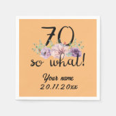 Serviette En Papier 70 Alors Quoi - Drôle 70e anniversaire (Devant)