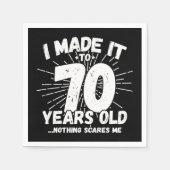 Serviette En Papier 70 ans vieux mème sarcastique drôle 70ème annivers (Devant)