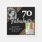 Serviette En Papier 70 et Fabulous Gold Parties scintillant 2 Photo 70 (Devant)