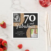 Serviette En Papier 70 et Fabulous Gold Parties scintillant 2 Photo 70 (En situation)