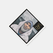 Serviette En Papier 70e anniversaire Black Gold Chapitre 70 Photo (Coin)