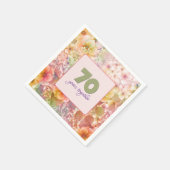 Serviette En Papier 70e anniversaire Cosmos Floral Garden (Coin)