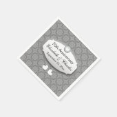 Serviette En Papier 70e anniversaire du Mariage Platinum Z03 (Coin)