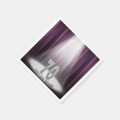 Serviette En Papier 70e anniversaire du mariage sous les projecteurs (Coin)