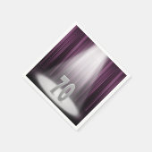 Serviette En Papier 70e anniversaire du mariage sous les projecteurs (Coin)