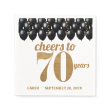 70e anniversaire élégant