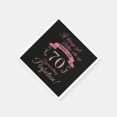 Serviette En Papier 70e anniversaire mieux avec l'âge (Coin)