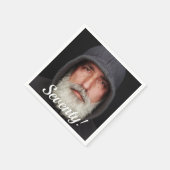 Serviette En Papier 70e anniversaire photo soixante-dix gars script (Coin)