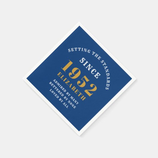 Serviette En Papier 70e Birthday 1952 (Coin)