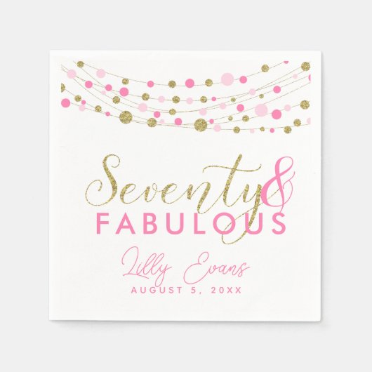 Serviette En Papier 70e partie décoration de serviette en papier, part (Devant)