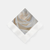 Serviette En Papier 7127-Rose blanche à mâchoire (Coin)