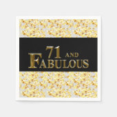 Serviette En Papier 71e anniversaire (Devant)