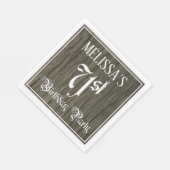 Serviette En Papier 71e fête d'anniversaire — Script fantaisie, Faux W (Coin)