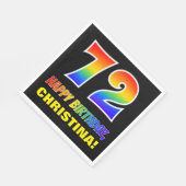 Serviette En Papier 72e anniversaire : audacieux, amusant, simple, arc (Coin)