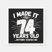 Serviette En Papier 74 Ans Mème Sarcastique Mème Drôle 74ème Anniversa (Devant)